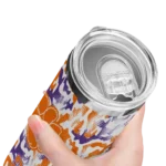 personalized-clemson-tigers-claw-marks-orange-white-skinny-tumbler-best-selling.webp