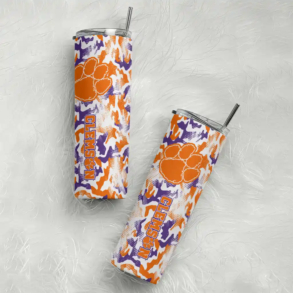 personalized-clemson-tigers-claw-marks-orange-white-skinny-tumbler-top-rated.webp