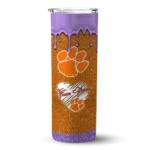 personalized-clemson-tigers-pixel-fade-orange-skinny-tumbler-best-selling-1.webp
