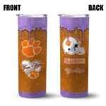 personalized-clemson-tigers-pixel-fade-orange-skinny-tumbler-best-selling-1.webp