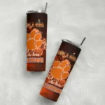 personalized-clemson-tigers-rose-romance-orange-black-skinny-tumbler-best-selling.webp