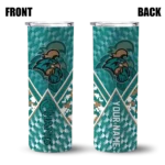 personalized-coastal-carolina-chanticleers-monogram-burst-green-white-skinny-tumbler-best-selling.webp