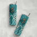 personalized-coastal-carolina-chanticleers-monogram-burst-green-white-skinny-tumbler-best-selling.webp