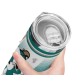 personalized-coastal-carolina-chanticleers-snoopy-dog-green-white-skinny-tumbler-best-selling-1.webp
