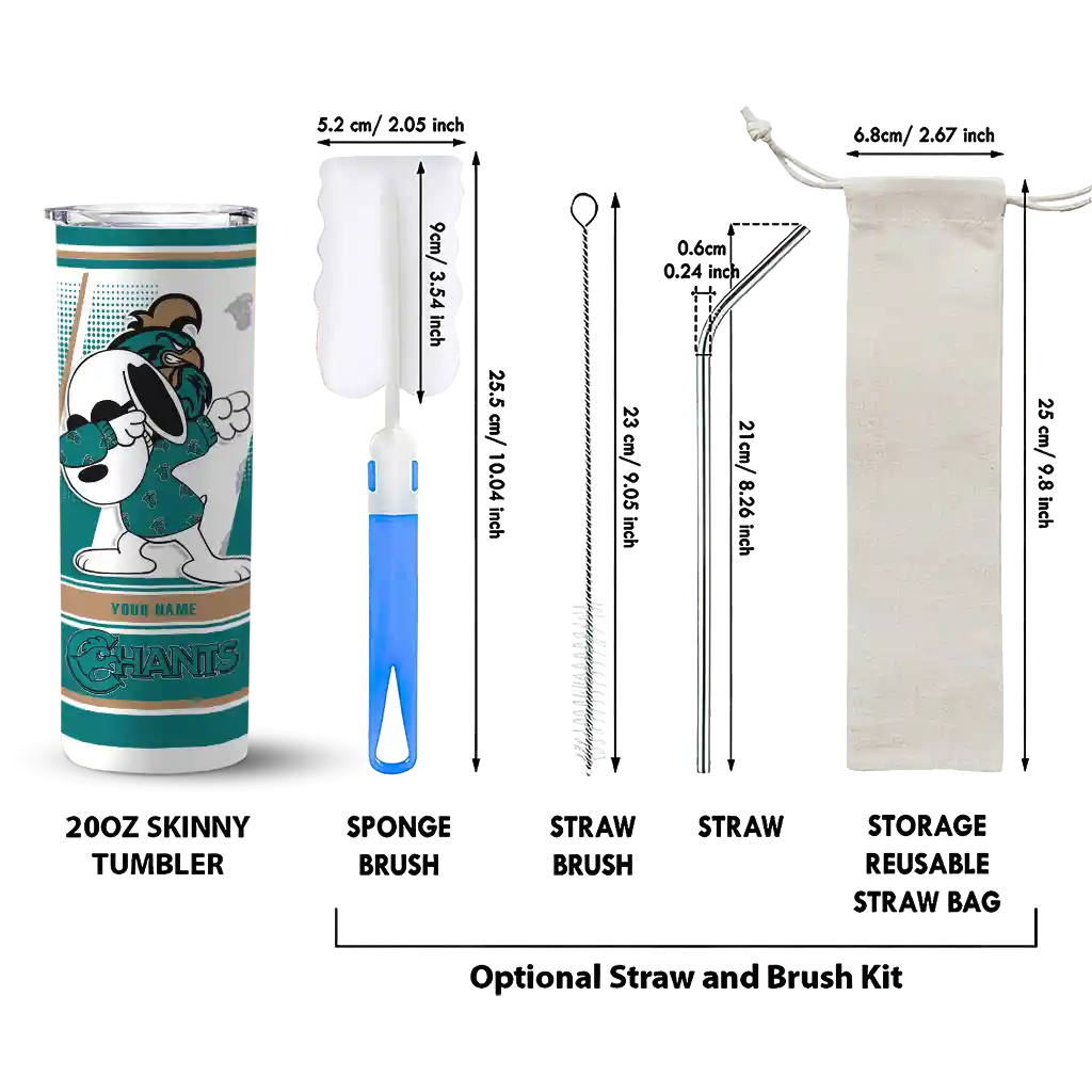 personalized-coastal-carolina-chanticleers-snoopy-dog-green-white-skinny-tumbler-new-arrival.webp