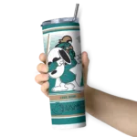 personalized-coastal-carolina-chanticleers-snoopy-dog-green-white-skinny-tumbler-best-selling-1.webp