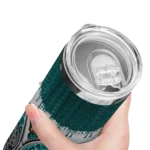 personalized-coastal-carolina-chanticleers-sparkle-drip-green-skinny-tumbler-best-selling.webp