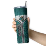 personalized-coastal-carolina-chanticleers-sparkle-drip-green-skinny-tumbler-best-selling.webp