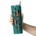 personalized-coastal-carolina-chanticleers-star-pop-green-black-skinny-tumbler-best-selling.webp