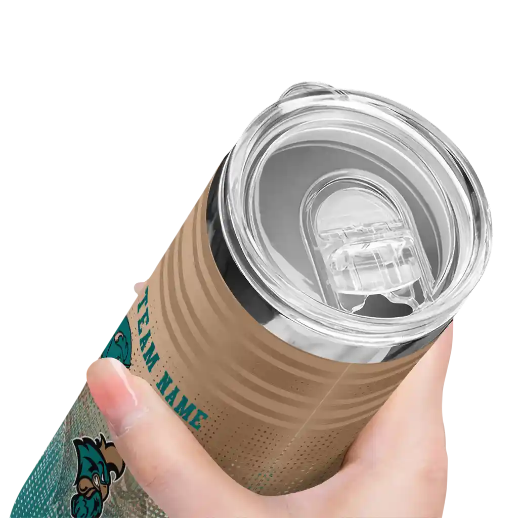 personalized-coastal-carolina-chanticleers-swirl-texture-green-skinny-tumbler-high-quality.webp