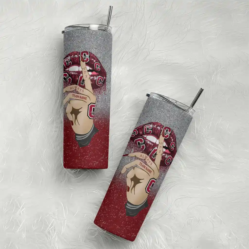 personalized-colgate-raiders-sparkle-lips-maroon-skinny-tumbler-top-rated.webp