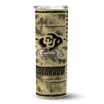 personalized-colorado-buffaloes-chevron-patch-gold-skinny-tumbler-best-selling.webp