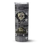 personalized-colorado-buffaloes-chevron-v-gold-gray-skinny-tumbler-best-selling.webp