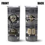 personalized-colorado-buffaloes-chevron-v-gold-gray-skinny-tumbler-best-selling.webp