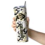personalized-colorado-buffaloes-claw-marks-gold-white-skinny-tumbler-best-selling.webp