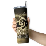 personalized-colorado-buffaloes-rose-romance-gold-black-skinny-tumbler-best-selling-1.webp