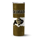 personalized-colorado-buffaloes-torn-band-gold-white-skinny-tumbler-best-selling.webp