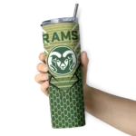 personalized-colorado-state-rams-chevron-stripes-green-skinny-tumbler-best-selling.webp