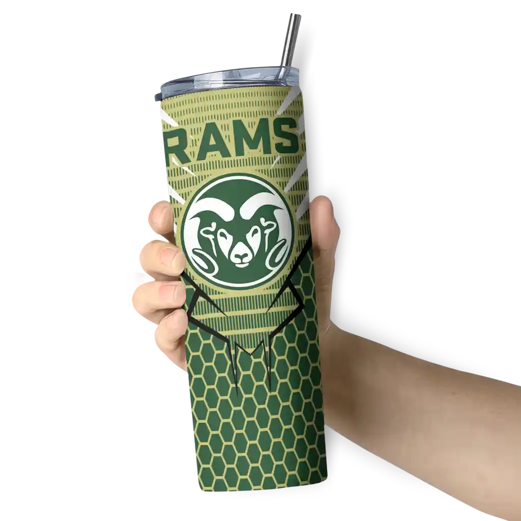 personalized-colorado-state-rams-chevron-stripes-green-skinny-tumbler-premium-grade.webp