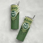 personalized-colorado-state-rams-chevron-stripes-green-skinny-tumbler-best-selling.webp