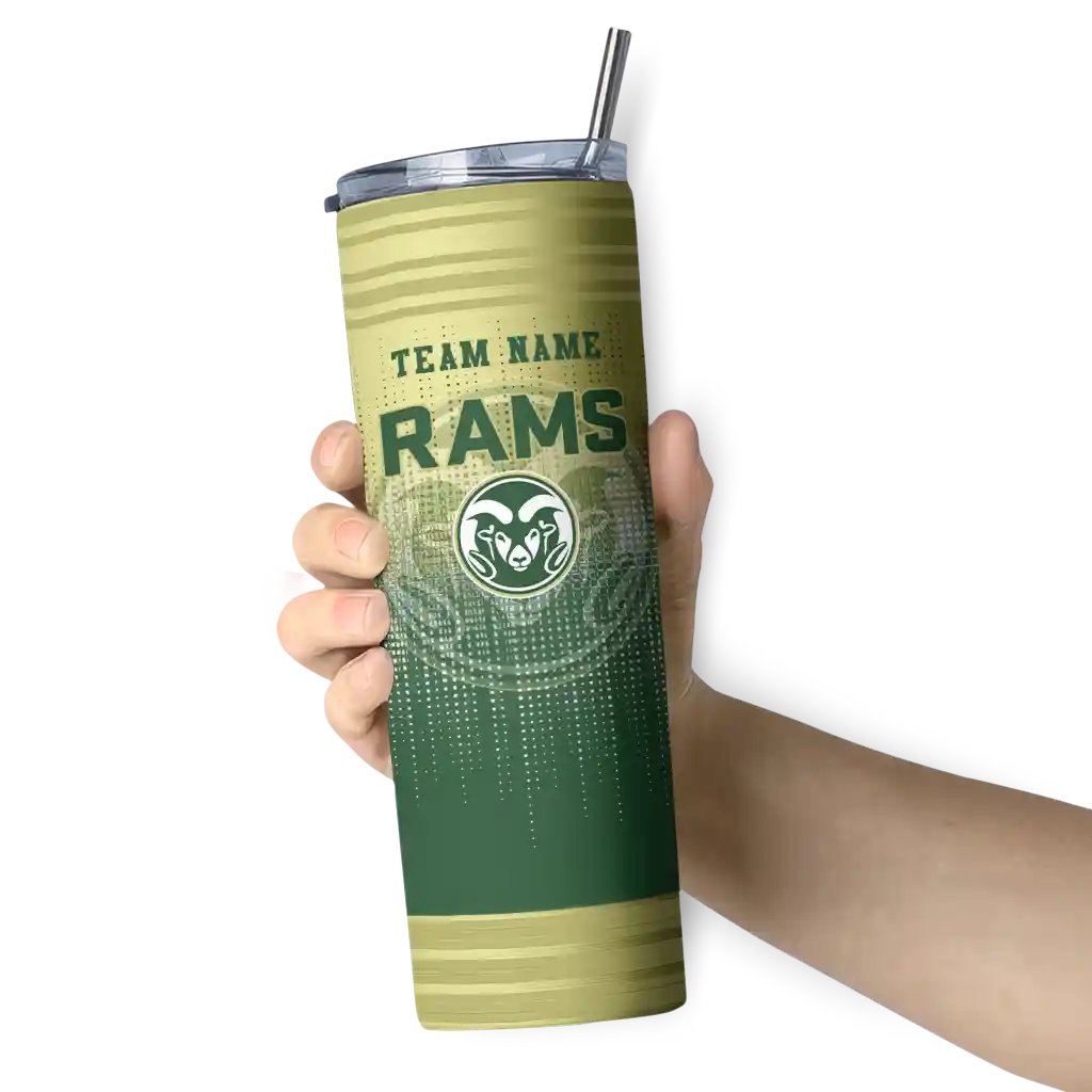 personalized-colorado-state-rams-swirl-texture-green-skinny-tumbler-premium-grade.webp