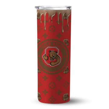Personalized Cornell Big Red Camo Streak Red Skinny Tumbler