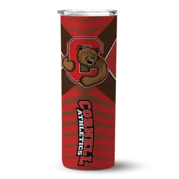 Personalized Cornell Big Red Camo Texture Red Skinny Tumbler