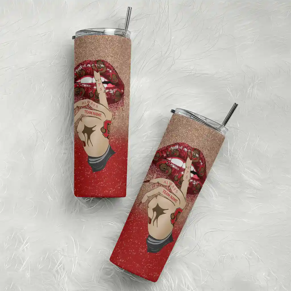 personalized-cornell-big-red-sparkle-lips-red-skinny-tumbler-top-rated.webp