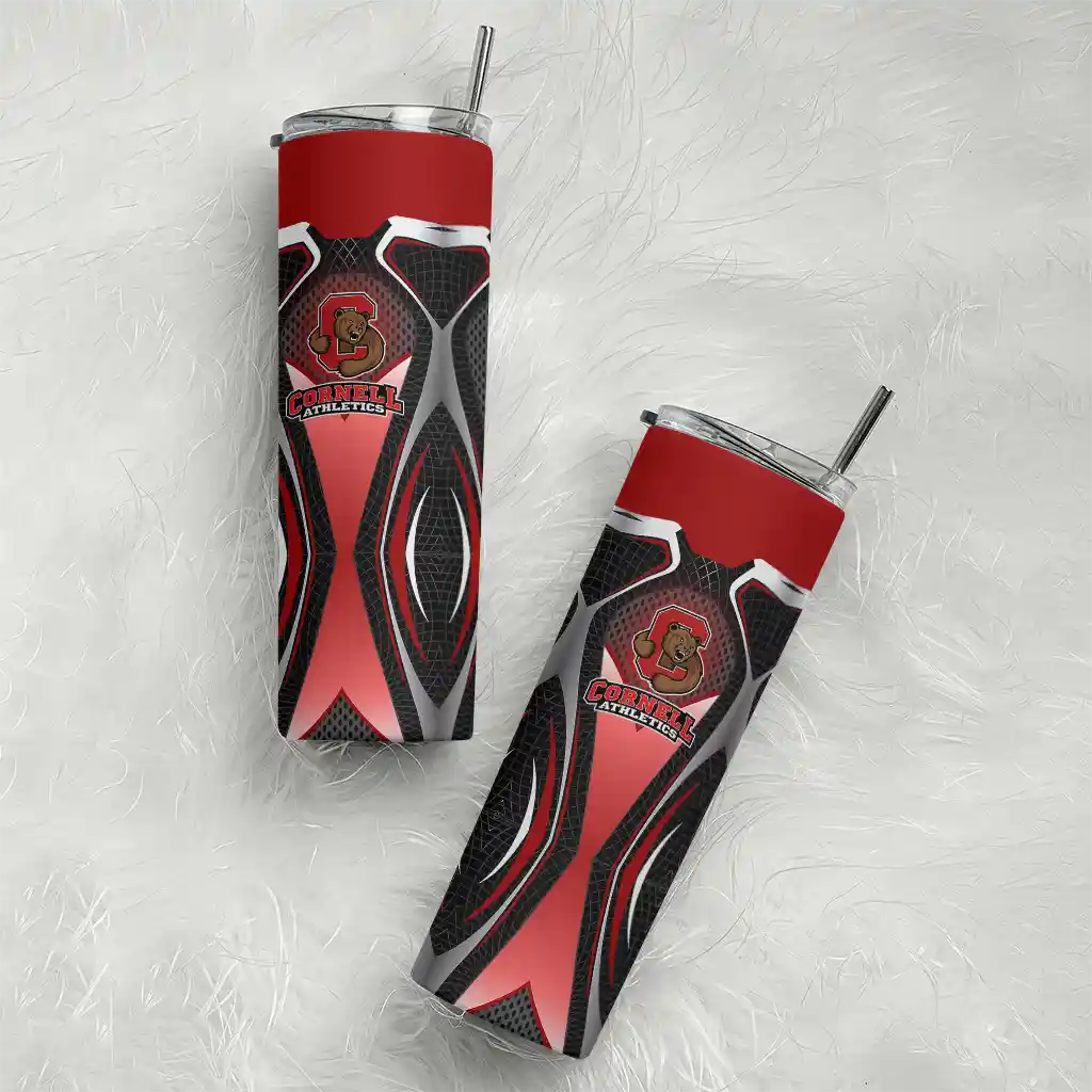 personalized-cornell-big-red-superman-emblem-red-black-skinny-tumbler-top-rated.webp