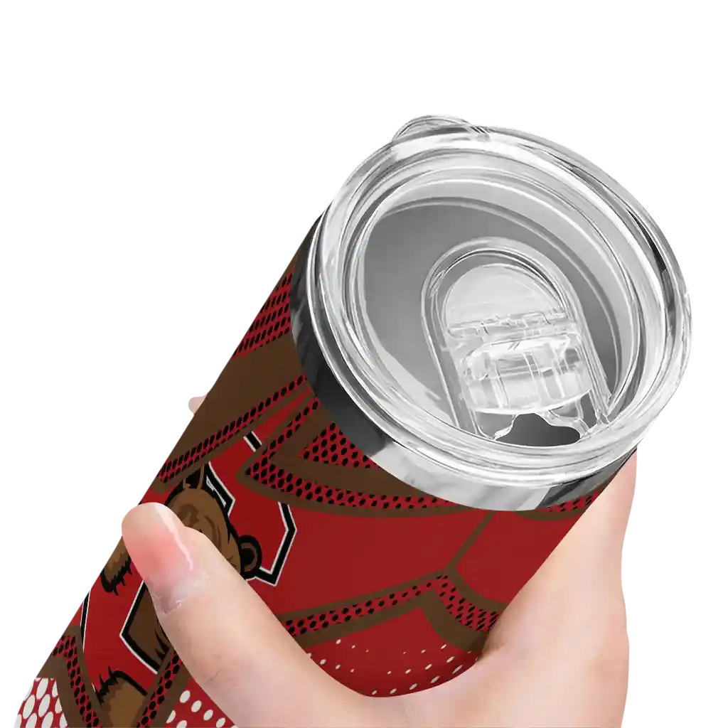 personalized-cornell-big-red-web-stripes-red-white-skinny-tumbler-high-quality.webp