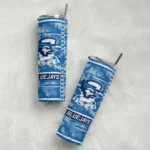 personalized-creighton-bluejays-chevron-patch-blue-skinny-tumbler-best-selling.webp