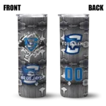 personalized-creighton-bluejays-chevron-v-blue-gray-skinny-tumbler-best-selling.webp