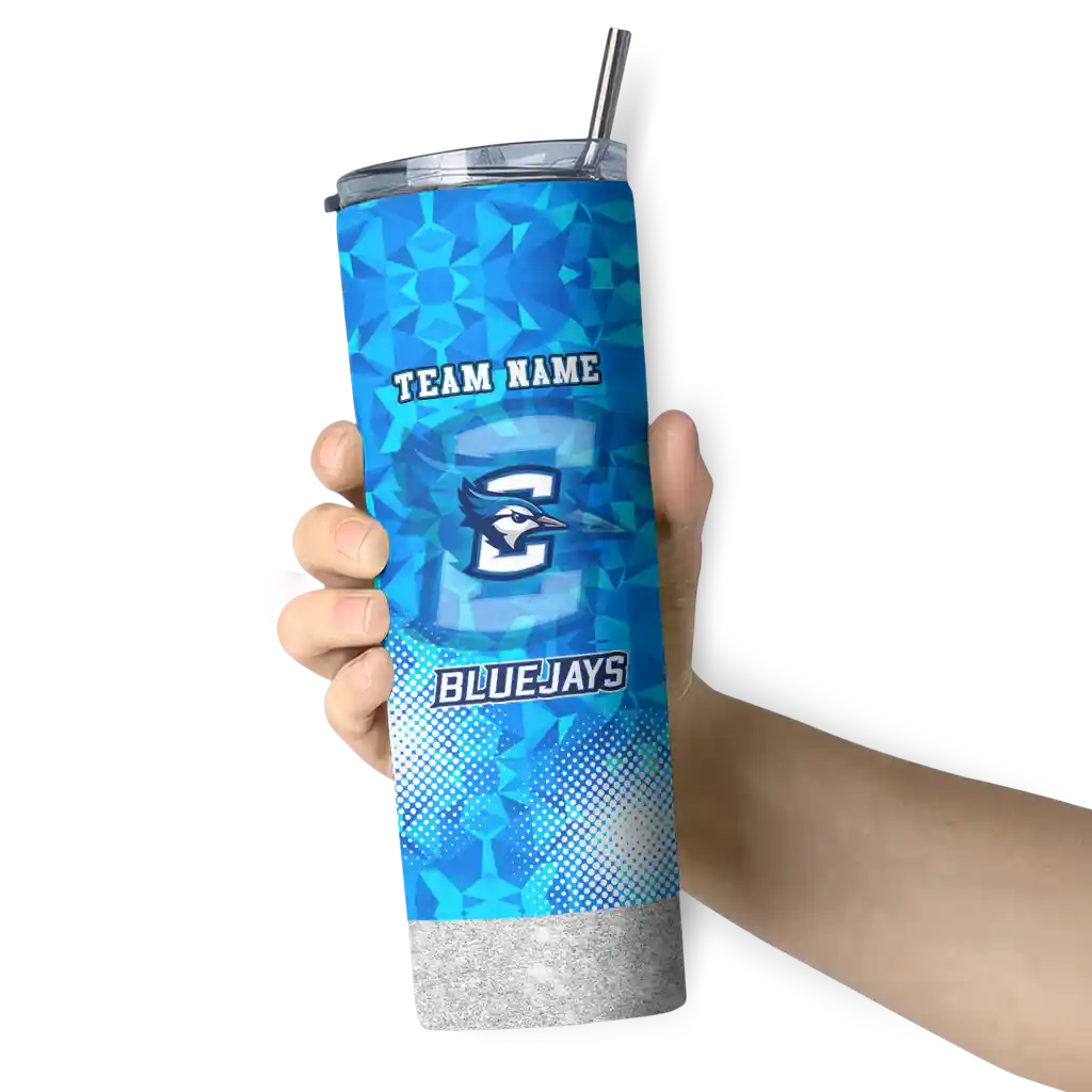 personalized-creighton-bluejays-starburst-tiles-blue-skinny-tumbler-premium-grade.webp