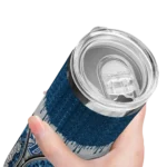 personalized-drake-bulldogs-sparkle-drip-blue-skinny-tumbler-best-selling.webp