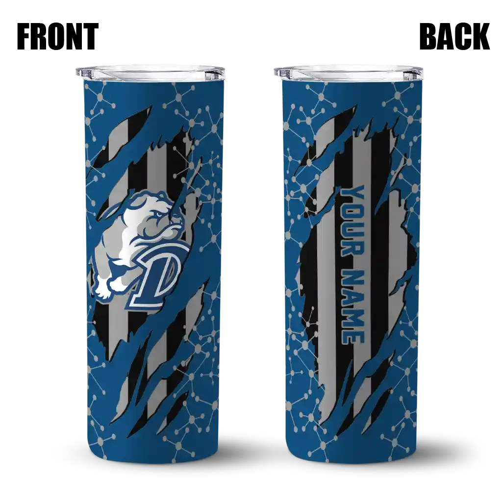 personalized-drake-bulldogs-star-pop-blue-black-skinny-tumbler-fashion-forward.webp