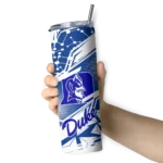 personalized-duke-blue-devils-helmet-clash-blue-skinny-tumbler-best-selling.webp