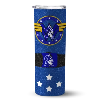 Personalized Duke Blue Devils Star Cluster Blue Skinny Tumbler