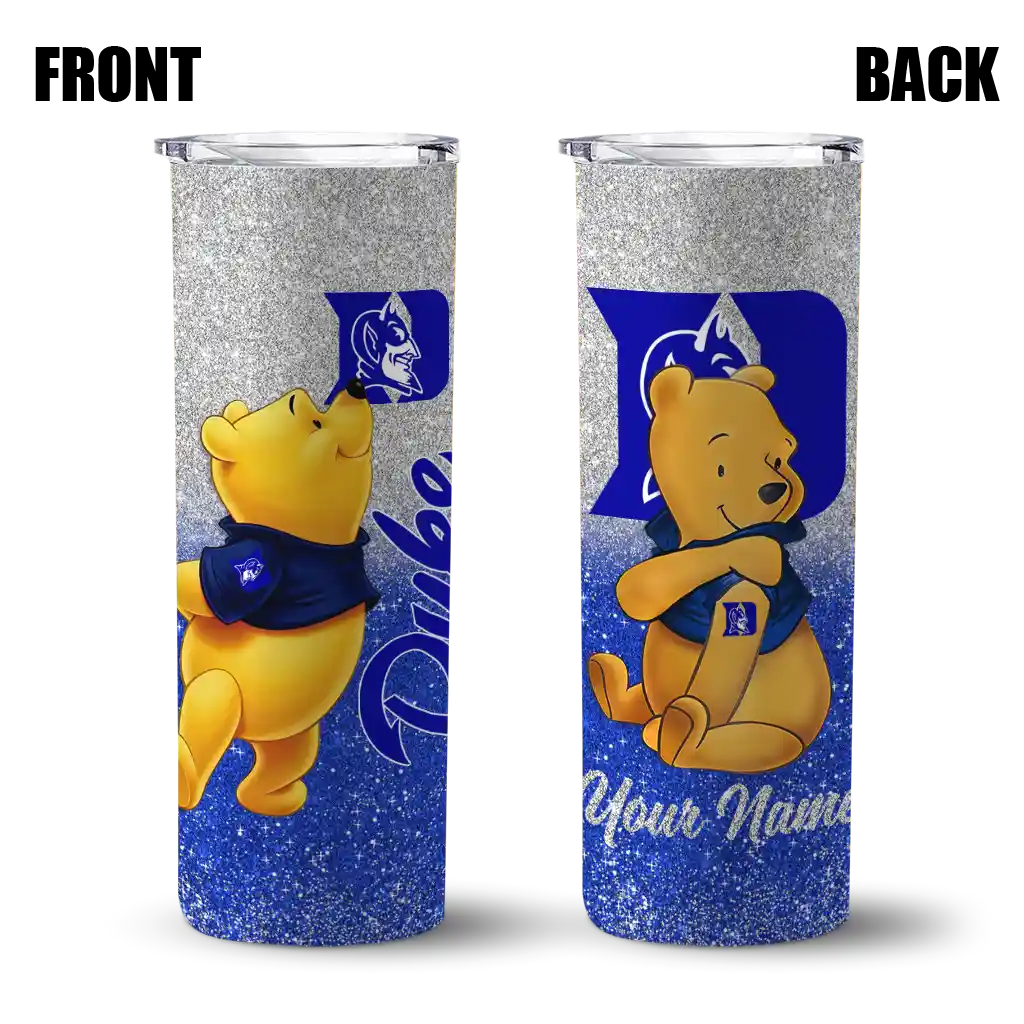 personalized-duke-blue-devils-winnie-the-pooh-blue-gray-skinny-tumbler-fashion-forward.webp
