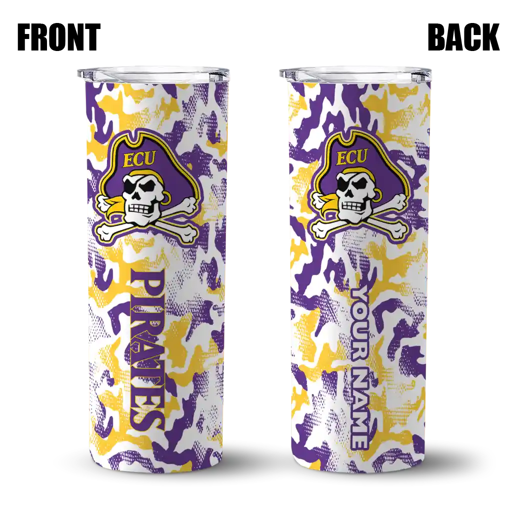 personalized-east-carolina-pirates-claw-marks-purple-white-skinny-tumbler-fashion-forward.webp