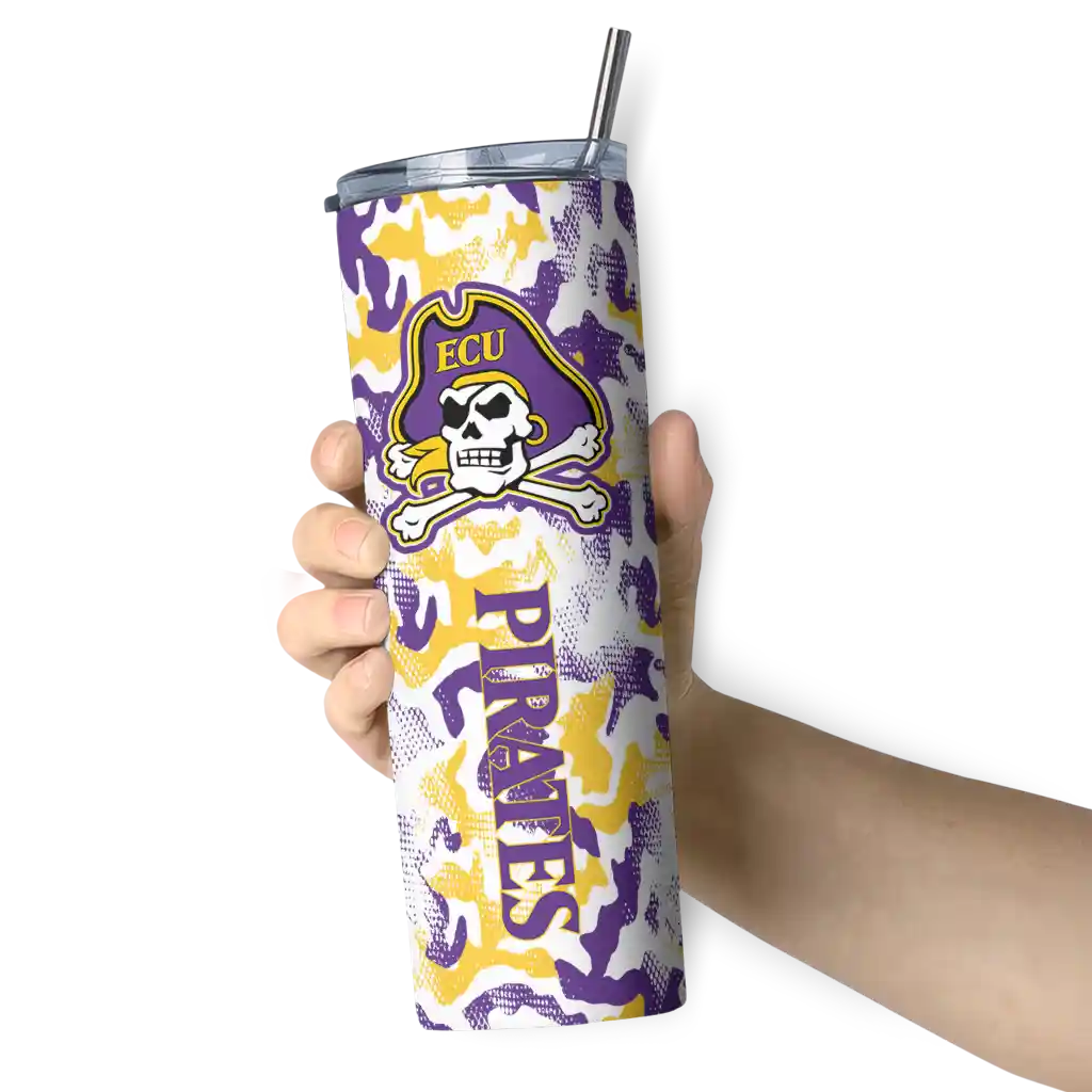 personalized-east-carolina-pirates-claw-marks-purple-white-skinny-tumbler-premium-grade.webp