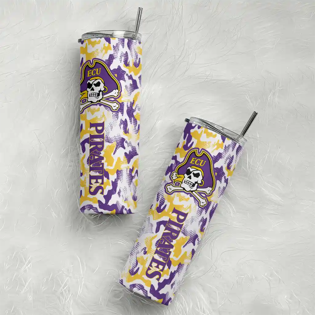 personalized-east-carolina-pirates-claw-marks-purple-white-skinny-tumbler-top-rated.webp