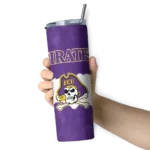personalized-east-carolina-pirates-torn-band-purple-white-skinny-tumbler-best-selling.webp