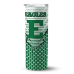 personalized-eastern-michigan-eagles-chevron-stripes-green-skinny-tumbler-best-selling.webp