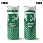 personalized-eastern-michigan-eagles-chevron-stripes-green-skinny-tumbler-best-selling.webp