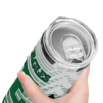 personalized-eastern-michigan-eagles-chevron-stripes-green-skinny-tumbler-best-selling.webp