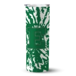 personalized-eastern-michigan-eagles-metallic-grid-green-skinny-tumbler-best-selling.webp