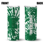 personalized-eastern-michigan-eagles-metallic-grid-green-skinny-tumbler-best-selling.webp
