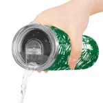 personalized-eastern-michigan-eagles-metallic-grid-green-skinny-tumbler-best-selling.webp