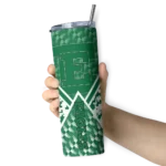 personalized-eastern-michigan-eagles-monogram-burst-green-white-skinny-tumbler-best-selling.webp