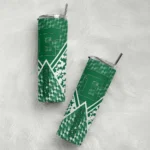 personalized-eastern-michigan-eagles-monogram-burst-green-white-skinny-tumbler-best-selling.webp